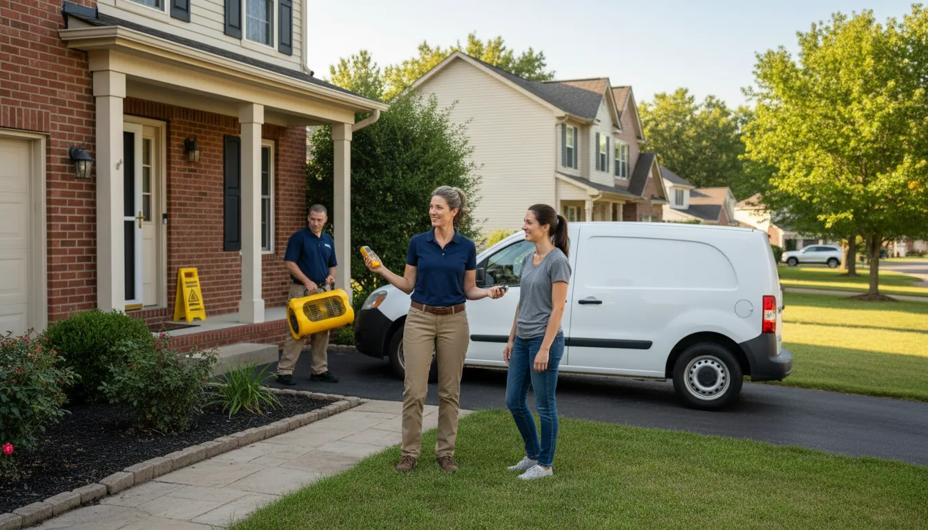 Water restoration image for Dehumidification And Cleanup Services in Helen, GA